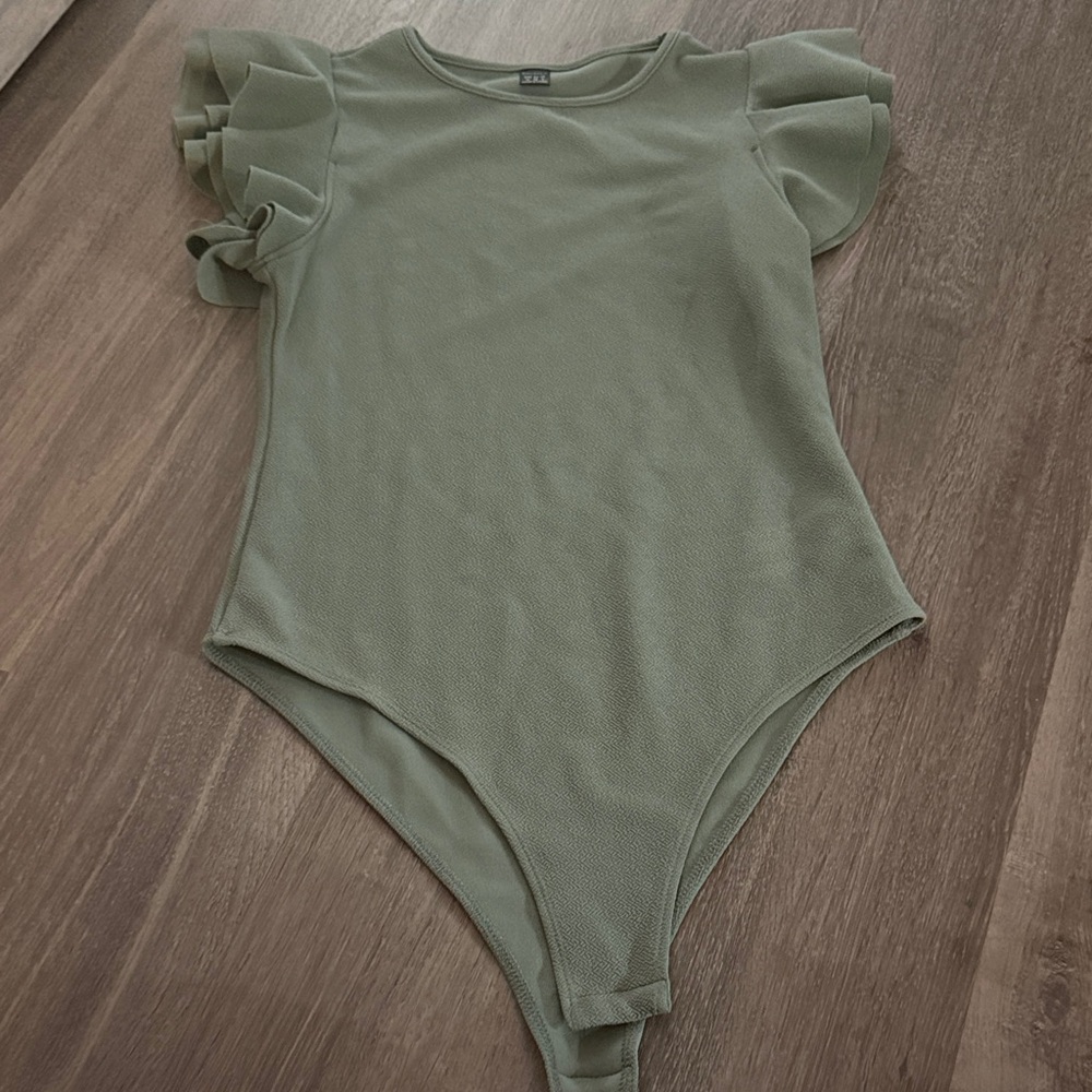 Olive green body suit
